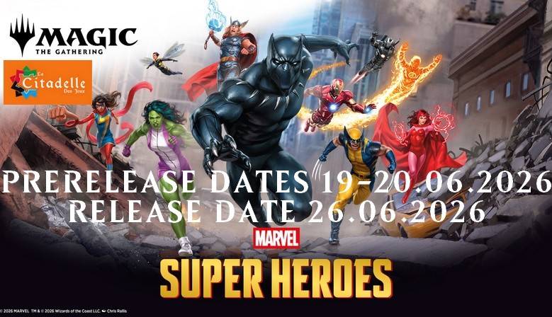 Marvel Super Heroes 19-20.06.2026 WPN Early sales & Prerelease - 26.06.2026 Release